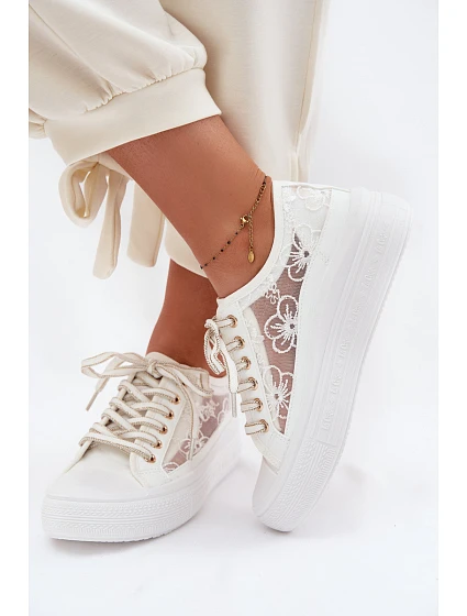 Dámské tenisky s krajkou model 22214628 bílé . - Lee Cooper