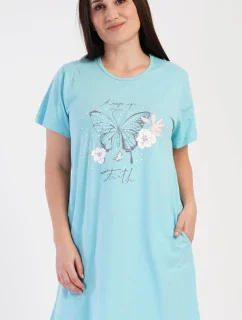 Dámské domácí šaty s krátkým rukávem Motýl