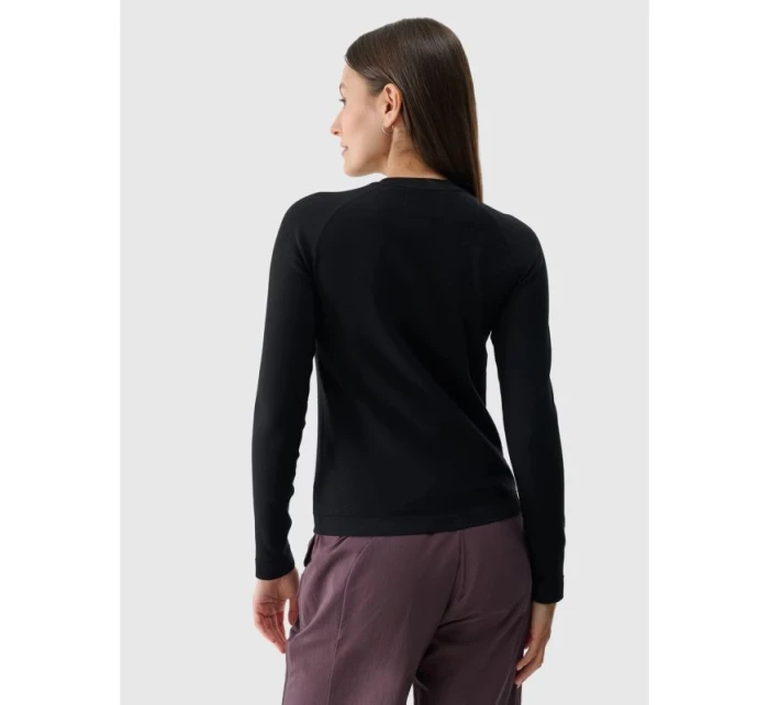 Dámské hladké bezešvé tričko s dlouhým rukávem 4F 4FRSS24TLONF399-20S