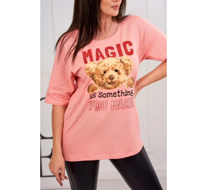 Kouzelná halenka s meruňkovým potiskem