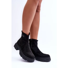 Kožené Klasické Zateplené Boty Černé Vergilia Kožené Klasické Zateplené Boty Černé Vergilia