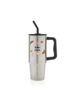 Personalizovaná termoska s barevným víčkem s letním mixem 