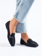 Trendy mokasíny dámské černé bez podpatku Trendy mokasíny dámské černé bez podpatku