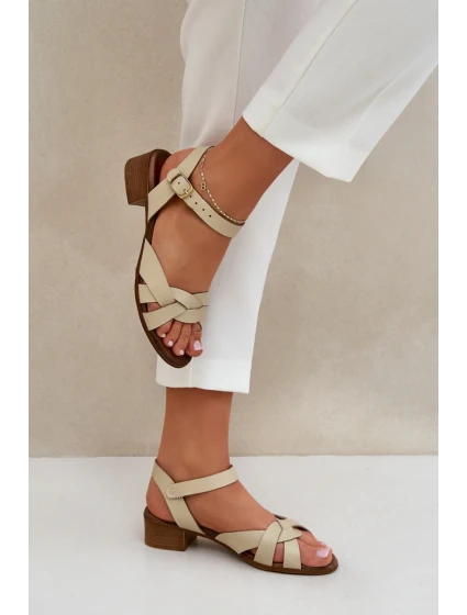 Sandály na podpatku model 210706 Step in style Sandály na podpatku model 210706 Step in style