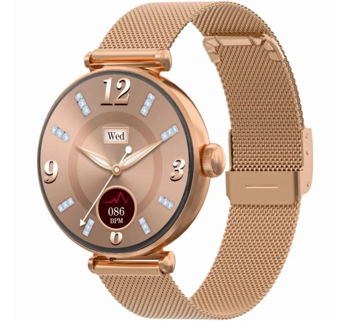 Chytré hodinky Gravity Rose Gold Black 2 Strap GT26-3 Chytré hodinky Gravity Rose Gold Black 2 Strap GT26-3