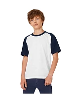 B&C /kids Dětské raglánové kontrastní tričko white/red model 22490147 B&C /kids Dětské raglánové kontrastní tričko white/red model 22490147