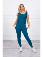 Kalhoty/oblek s nápisem selfie marine