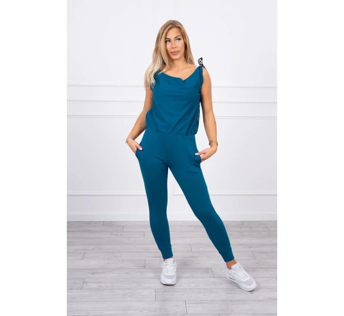 Kalhoty/oblek s nápisem selfie marine