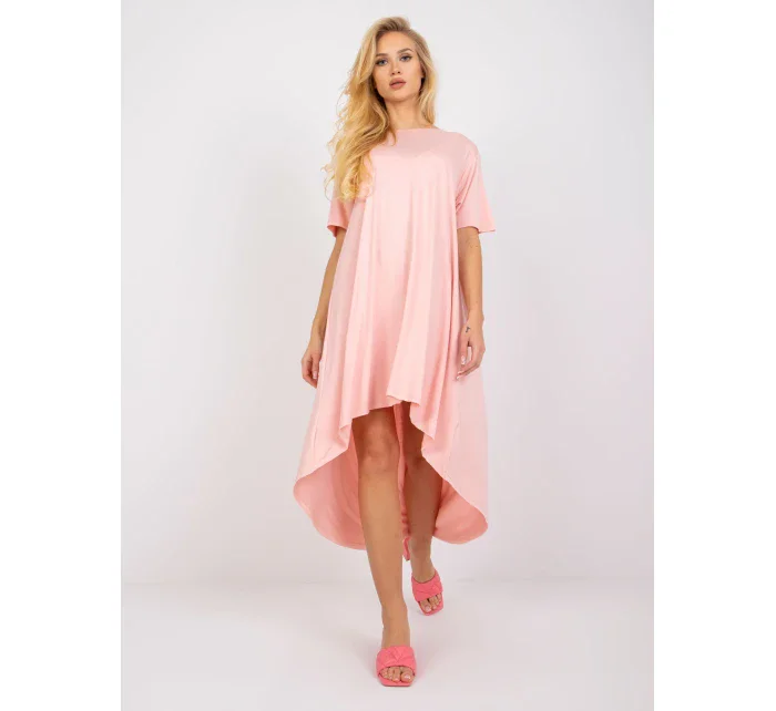 Dámské šaty RV SK R4889.09 lososové