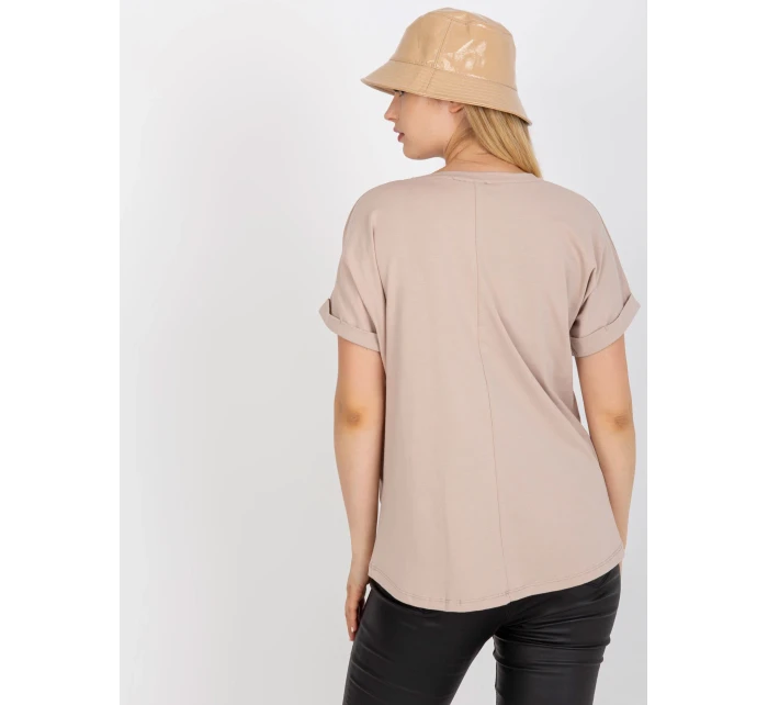 Tričko RV TS 7776.02P béžová Tričko RV TS 7776.02P béžová