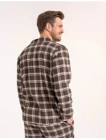 Pyžamo Moraj PDM5700-003 dlouhé rukávy, velikosti M–4XL, rozepínací