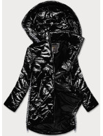 Lehká černá lesklá dámská bunda s model 16982568 - Libland