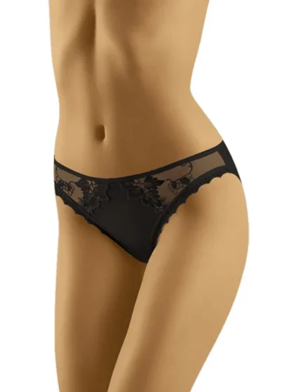 Dámské kalhotky model 17734010 black WOLBAR - Wol-Bar