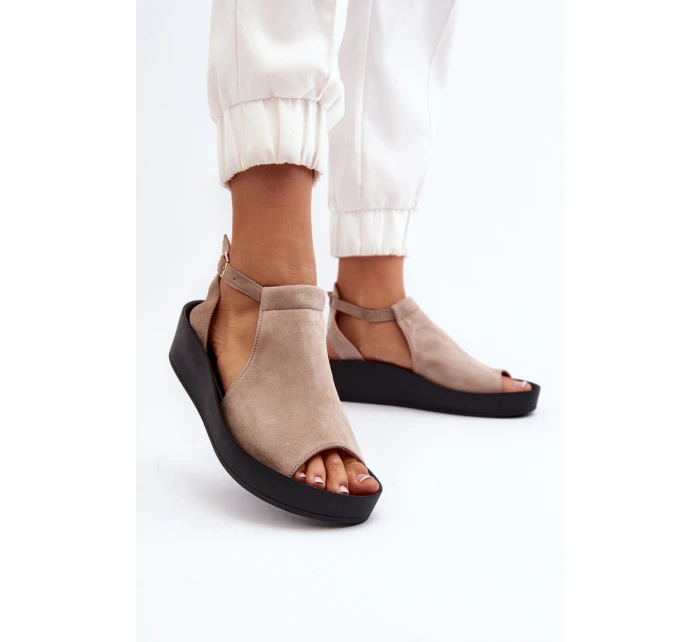 Dámské sandály z  béžové model 21646413 - Zazoo