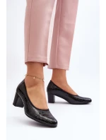 lodičky s potiskem černé model 21648021 - VINCEZA