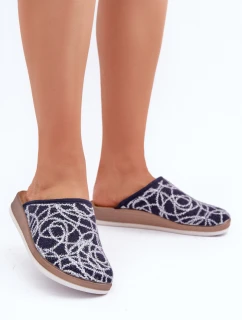 Lesklé dámské pantofle Inblu CT000028 tmavě modré