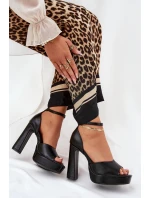 Dámské Sandály Na Podpatku A Platformě Eko Kůže Bílé model 21688865 - Boto