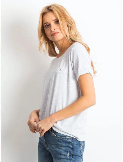 Tričko RV TS 4838.41P světle šedá Tričko RV TS 4838.41P světle šedá