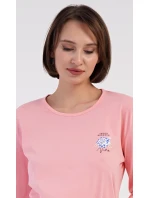 Dámské pyžamo dlouhé Květy Dámské pyžamo dlouhé Květy