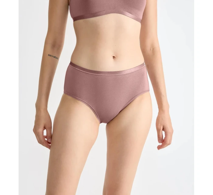 Dámské kalhotky GO Daily Cotton Midi 3P - BROWN - sv. hnědé 1141 - SLOGGI Dámské kalhotky GO Daily Cotton Midi 3P - BROWN - sv. hnědé 1141 - SLOGGI