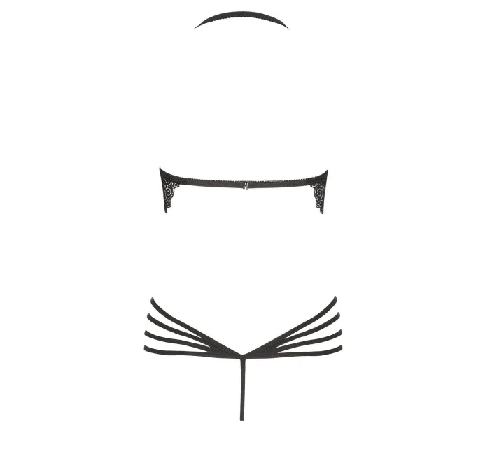 Erotické body Denver black - BEAUTY NIGHT FASHION