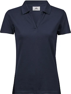 Tee Jays TJ 1409 Dámské luxusní piqué polo s výstřihem do V 18.1409 navy
