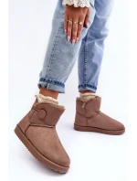 Ocieplane Dámské Sněžáky s Ozdobou Tmavě Bežové Siriol Ocieplane Dámské Sněžáky s Ozdobou Tmavě Bežové Siriol