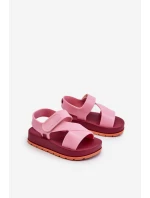 Dětské sandálky na suchý zip vonící ZAXY LL385001 růžové