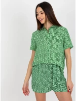 Dámská halenka model 18339303 zelená - FPrice Dámská halenka model 18339303 zelená - FPrice