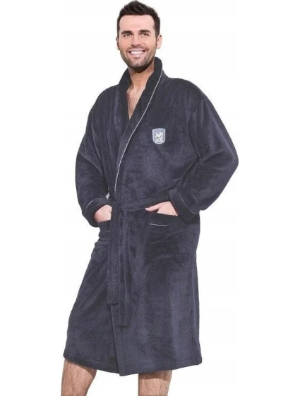 Pánský župan BORYS Tmavě šedá - L&L