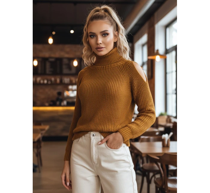 Dámský svetr žlutý Dstreet model 21967060 - FashionStreet