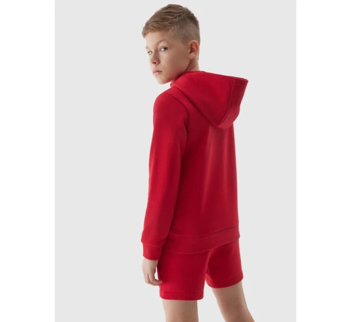 Chlapecká mikina na zip s kapucí 4F Junior Chlapecká mikina na zip s kapucí 4F Junior