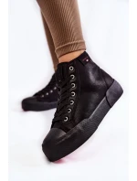 Dámské vysoké tenisky Cross Jeans KK2R4055C Černe