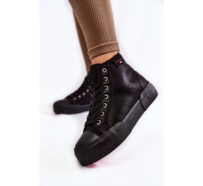 Dámské vysoké tenisky Cross Jeans KK2R4055C Černe