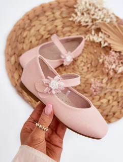 Dětské lodičky s vzorem, na suchý zip, růžové model 21654165 - EVENTO