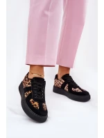 Dámské Tenisky S Vzorem Na Platformě Černé model 21689453 - Boto Dámské Tenisky S Vzorem Na Platformě Černé model 21689453 - Boto