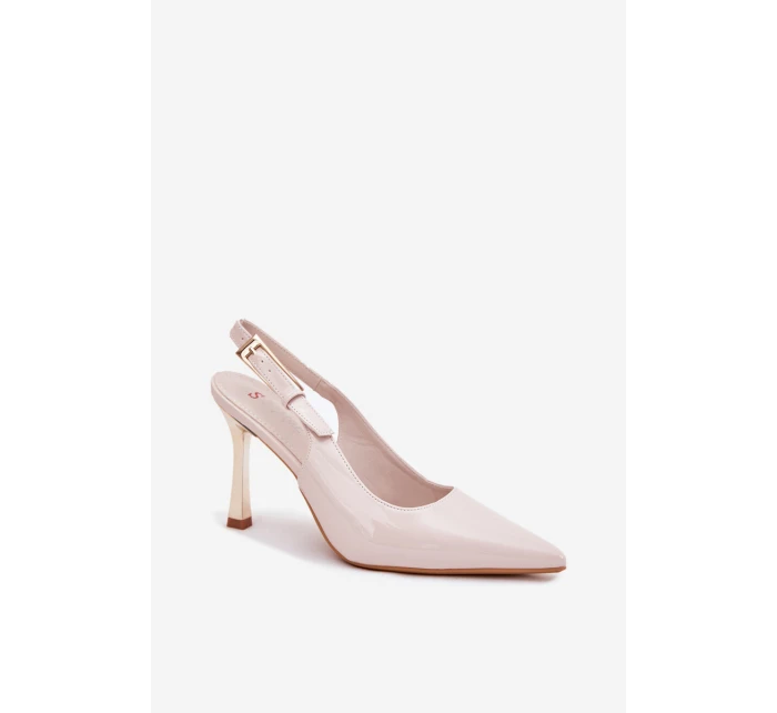 Lakované Lodičky S  A  Světle Béžové model 21702677 - Boto