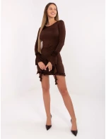 Sukienka MI SK model 21768542 brązowy - FPrice Sukienka MI SK model 21768542 brązowy - FPrice