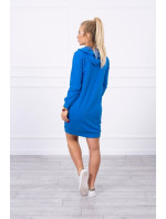 Modré šaty s kapucí