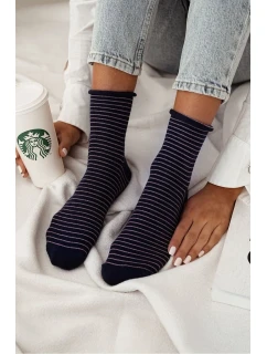 Dámské ponožky bez tlaku v tenkých proužcích 0200.120