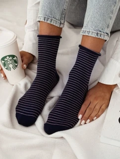 Dámské ponožky bez tlaku v tenkých proužcích 0200.120