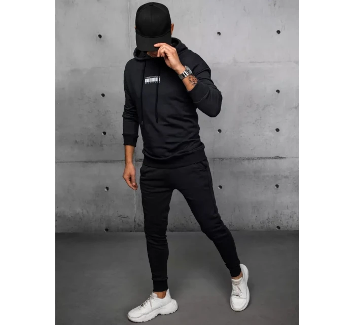 FashionStreet černá pánská tepláková souprava AX0685 FashionStreet černá pánská tepláková souprava AX0685