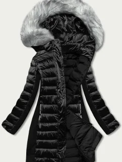 ZIMOWA KURTKA DAMSKA Z  CZARNA model 21244543 - YES!PINK