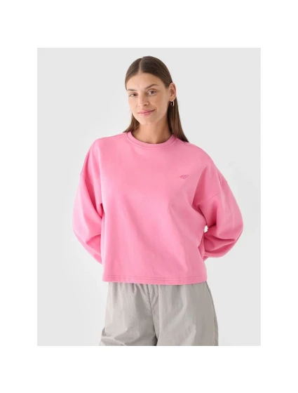 Dámská mikina bez podšívky s kapucí 4F 4FWAW24TSWSF1305-54S Dámská mikina bez podšívky s kapucí 4F 4FWAW24TSWSF1305-54S