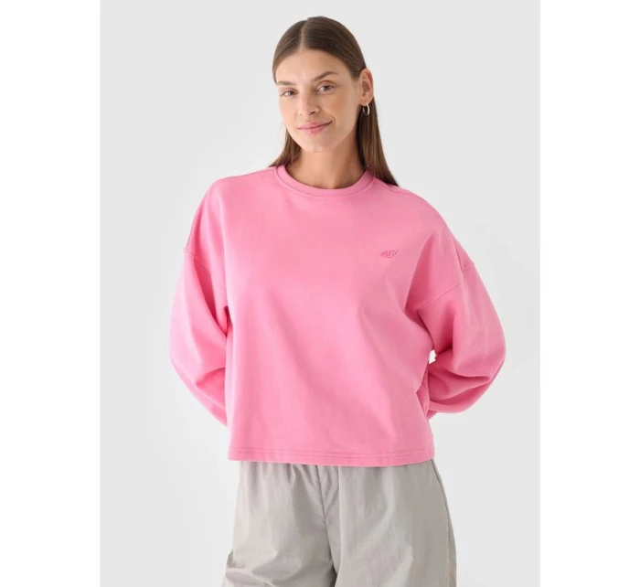 Dámská mikina bez podšívky s kapucí 4F 4FWAW24TSWSF1305-54S Dámská mikina bez podšívky s kapucí 4F 4FWAW24TSWSF1305-54S