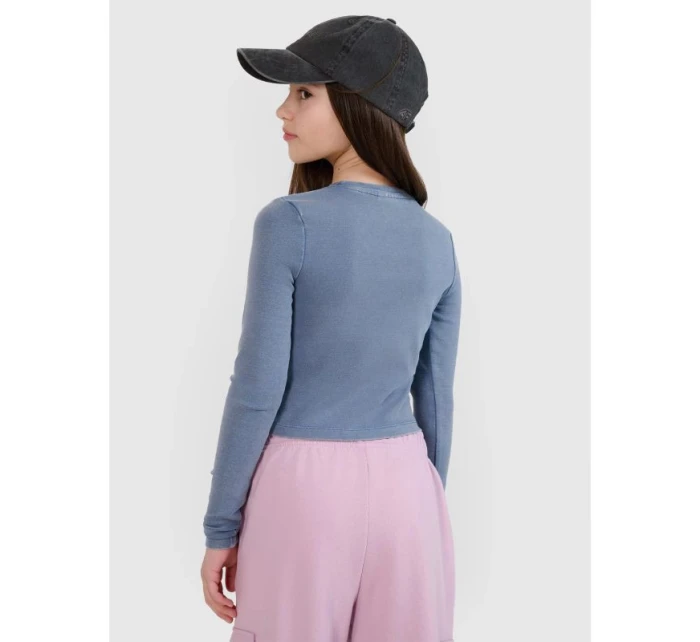 Dívčí úzký top s dlouhým rukávem 4F 4FJWSS25TLONF430-32S Dívčí úzký top s dlouhým rukávem 4F 4FJWSS25TLONF430-32S