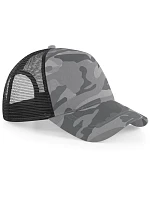 Beechfield B 694 5 panelová Trucker kšiltovka "Camo" 53.0694 arctic camo