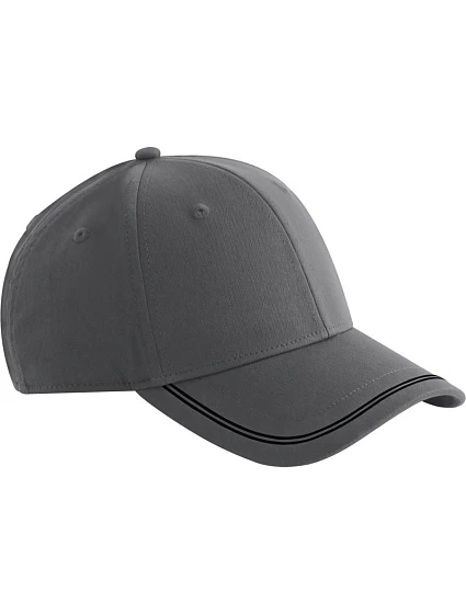 Beechfield B 166R 6 panelová kšiltovka "Match Day" 53.166R gunmetal grey/black Beechfield B 166R 6 panelová kšiltovka "Match Day" 53.166R gunmetal grey/black