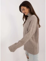 Sweter AT SW  ciemny bezowy model 20470394 - FPrice