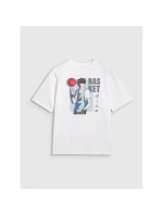 Chlapecké tričko oversize s potiskem 4F 4FJRAW25TTSHM3062-10S Chlapecké tričko oversize s potiskem 4F 4FJRAW25TTSHM3062-10S